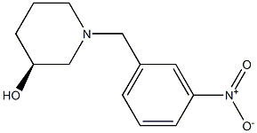 (3S)-1-(3-nitrobenzyl)piperidin-3-ol 구조식 이미지