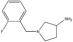 1-(2-fluorobenzyl)pyrrolidin-3-amine 구조식 이미지