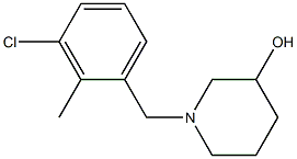 1-(3-chloro-2-methylbenzyl)piperidin-3-ol Structure