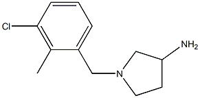 1-(3-chloro-2-methylbenzyl)pyrrolidin-3-amine 구조식 이미지