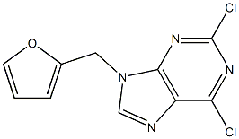 2,6-dichloro-9-(furan-2-ylmethyl)-9H-purine Structure