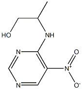 2-[(5-nitropyrimidin-4-yl)amino]propan-1-ol Structure