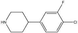 4-(4-chloro-3-fluorophenyl)piperidine Structure