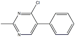 4-chloro-2-methyl-5-phenylpyrimidine Structure