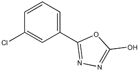 5-(3-chlorophenyl)-1,3,4-oxadiazol-2-ol Structure