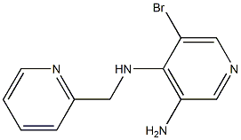 5-bromo-N4-(pyridin-2-ylmethyl)pyridine-3,4-diamine Structure