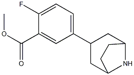 methyl 5-(8-azabicyclo[3.2.1]oct-3-yl)-2-fluorobenzoate Structure