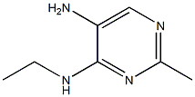 N4-ethyl-2-methylpyrimidine-4,5-diamine 구조식 이미지