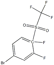 3,4-DIFLUORO-4-(TRIFLUOROMETHYLSULFONYL)BROMOBENZENE Structure