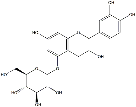 (+)-Catechin-5-O-glucoside 구조식 이미지