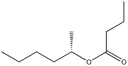 1-methylpentyl butanoate, (S) Structure