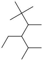2,2,3,5-tetramethyl-4-ethylhexane Structure