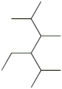 2,3,5-trimethyl-4-ethylhexane 구조식 이미지