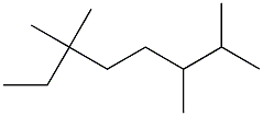 2,3,6,6-tetramethyloctane Structure