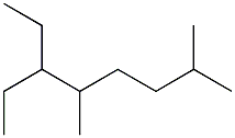 2,5-dimethyl-6-ethyloctane Structure