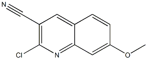 2-CHLORO-7-METHOXY-3-QUINOLINECARBONITRILE 구조식 이미지