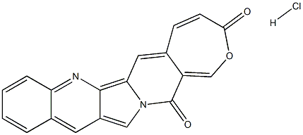 OXEPINO[3'',4'':6,7]INDOLIZINO[1,2-B]QUINOLINE-3,15-DIONE HYDROCHLORIDE Structure