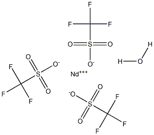 NEODYMIUM(III) TRIFLUOROMETHANESULFONATE HYDRATE 구조식 이미지