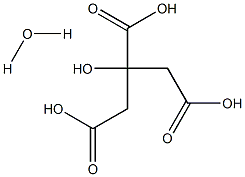 CITRIC ACID MONOHYDRATE USP (11694) 구조식 이미지