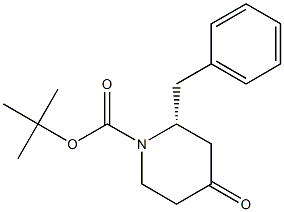 N-BOC-(2R)-2-BENZYL-4-OXOPIPERIDINE 구조식 이미지