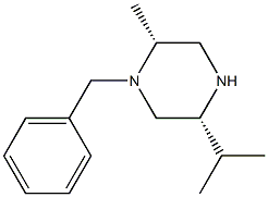 (2R,5R)-1-BENZYL-2-METHYL-5-(PROPAN-2-YL)PIPERAZINE 구조식 이미지