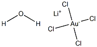 LITHIUM TETRACHLOROAURATE(III) HYDRATE 구조식 이미지