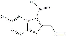 6-CHLORO-2-(METHOXYMETHYL)IMIDAZO[1,2-B]PYRIDAZINE-3-CARBOXYLIC ACID 구조식 이미지