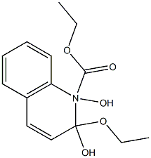 2-ETHOXY-1-ETHOXYCARBONYL1,2-DIHYDROXYQUINOLINE 구조식 이미지