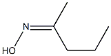 2-pentanone oxime Structure
