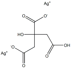 silver hydrogen citrate 구조식 이미지