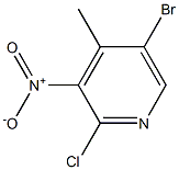 2-chloro-3-nitro-4-methyl-5-bromopyridine Structure