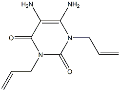 1,3-DIALLY-5,6-DIAMINO URACIL 구조식 이미지