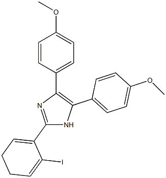 2-(4H-Iodophenyl)-4,5-bis(4-methoxyphenyl)-1H-imidazole Structure