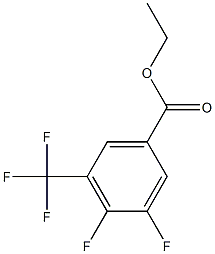 3,4-DIFLUORO-5-(TRIFLUOROMETHYL)BENZOIC ACID ETHYL ESTER Structure