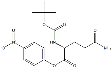 NALPHA-tert-Butoxycarbonyl-D-glutamine 4-nitrophenyl ester Structure