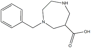 1-(PHENYLMETHYL)-1,4-DIAZEPANE-6-CARBOXYLICACID 구조식 이미지