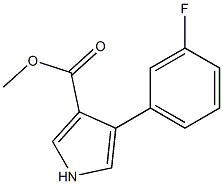 4-(3-FLUOROPHENYL)-1H-PYRROLE-3-CARBOXYLICACIDMETHYLESTER 구조식 이미지