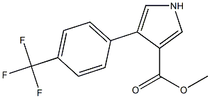 4-[4-(TRIFLUOROMETHYL)PHENYL]-1H-PYRROLE-3-CARBOXYLICACIDMETHYLESTER 구조식 이미지