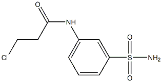 N-[3-(AMINOSULFONYL)PHENYL]-3-CHLOROPROPANAMIDE 구조식 이미지