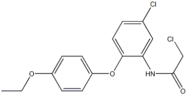 2-CHLORO-N-[5-CHLORO-2-(4-ETHOXYPHENOXY)PHENYL]ACETAMIDE 구조식 이미지