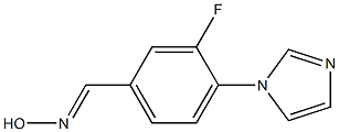 3-FLUORO-4-(1H-IMIDAZOL-1-YL)BENZALDEHYDE OXIME Structure