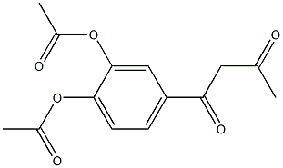 4-ACETOACETYL-2-(ACETYLOXY)PHENYL ACETATE Structure