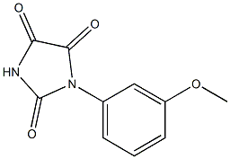 1-(3-METHOXYPHENYL)IMIDAZOLIDINE-2,4,5-TRIONE Structure