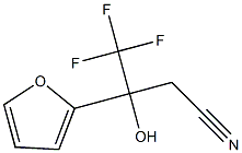 4,4,4-TRIFLUORO-3-(2-FURYL)-3-HYDROXYBUTANENITRILE Structure