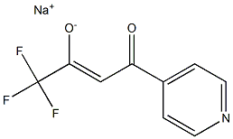 SODIUM (2Z)-1,1,1-TRIFLUORO-4-OXO-4-PYRIDIN-4-YLBUT-2-EN-2-OLATE 구조식 이미지