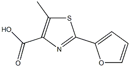 2-(2-FURYL)-5-METHYL-1,3-THIAZOLE-4-CARBOXYLIC ACID 구조식 이미지