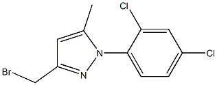 3-BROMOMETHYL-5-METHYL-N-(2,4-DICHLORO PHENYL)-PYRAZOLE 구조식 이미지