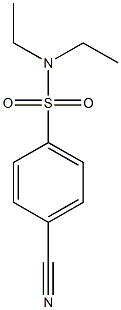 4-CYANO-N,N-DIETHYLBENZENESULFONAMIDE Structure