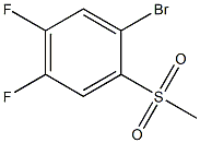 1-BROMO-4,5-DIFLUORO-2-METHYLSULFONYLBENZENE 구조식 이미지