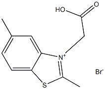 3-CARBOXYMETHYL-2,5-DIMETHYLBENZOTHIAZOLIUM BROMIDE Structure